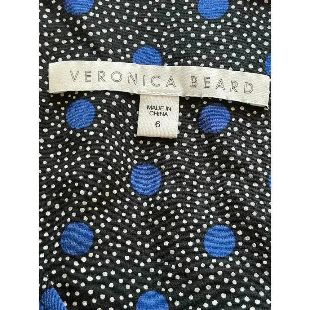 Veronica Beard  Lou Lou Ruched Dress size 6 100% Silk long sleeve mini - Picture 10 of 13